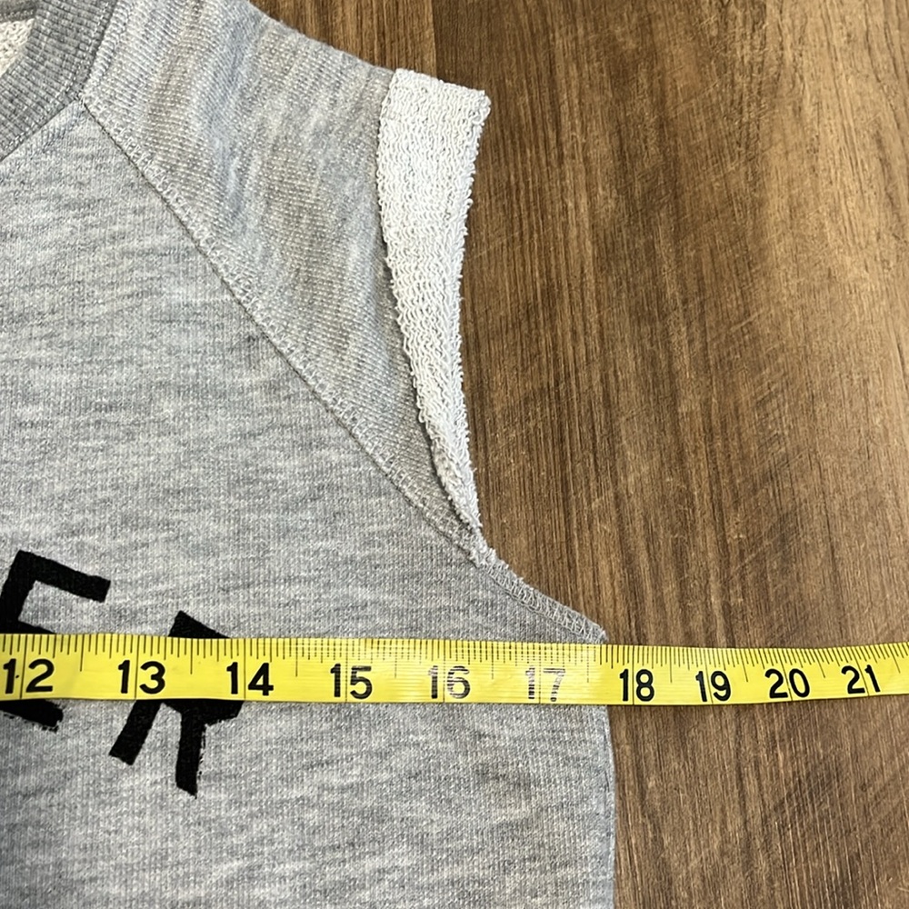 Zoe Karssen Forever Yours Cut Off Sweatshirt Size Small S - Picture 4 of 9